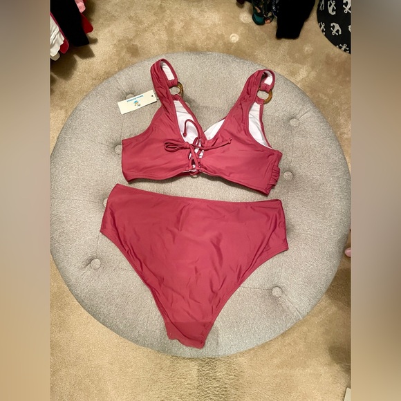 Brand New Beachsissi Mauve Two Piece - Large - Picture 2 of 5